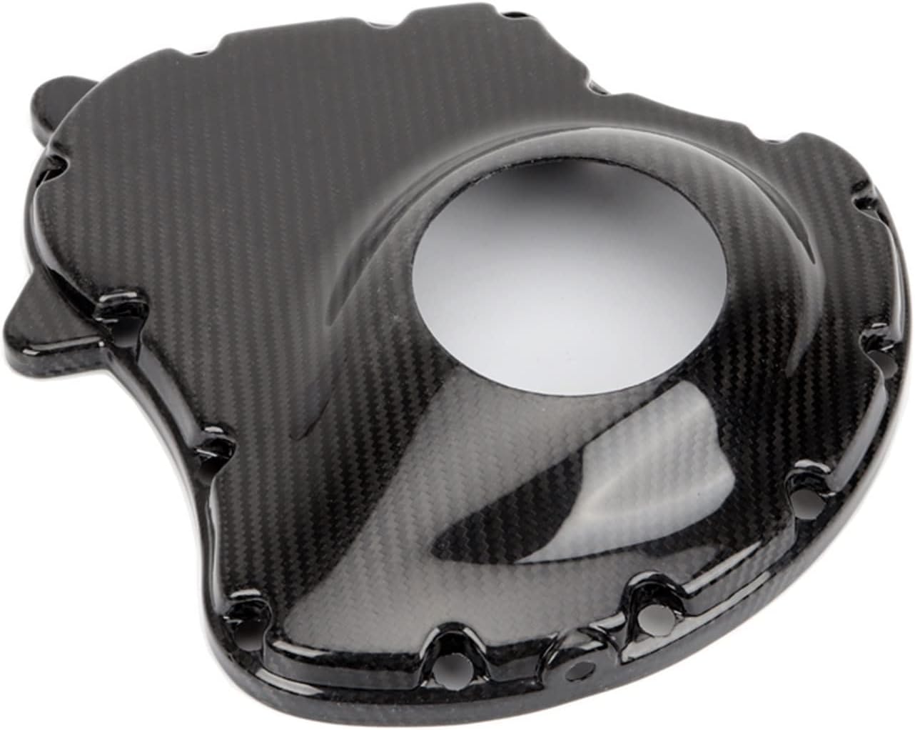 Motorcycle Real Carbon Fiber Generator Cover Compatible with Harley VROD V-Rod VRSC Muscle VRSCF VRSCDX VRSCAW Nightrod1250 2002-2017