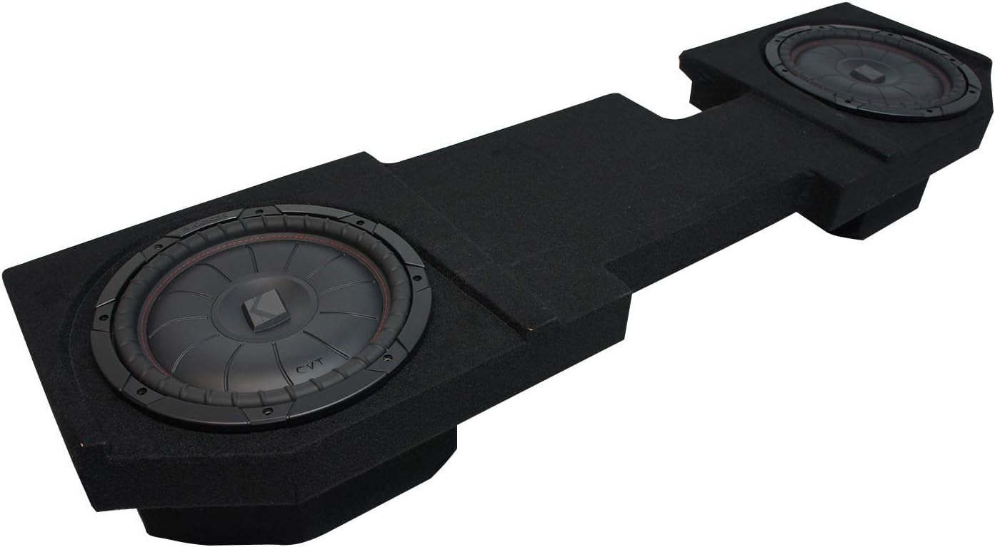 American Sound Connection Compatible with 2002-2018 Dodge Ram Quad or Crew Truck Kicker CompVT CVT10 Dual 10