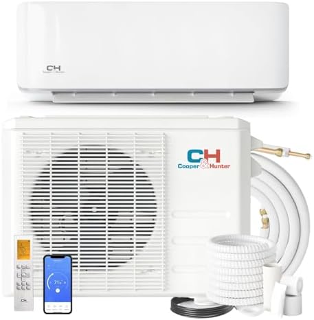 Cooper & Hunter 24,000 BTU 18.9 SEER Mini Split AC/Heating system Sophia Series 208/230V with Installation Kit…