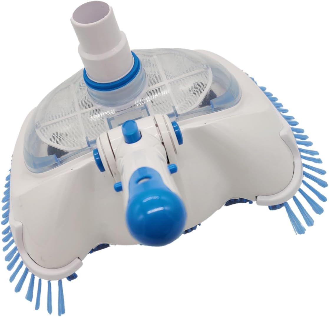 GANAZONO Pool Clean Handle Vacuum Suction Head Swimming Pool Vacuum Head Brush Wide Angle Bristles for Moss Removal