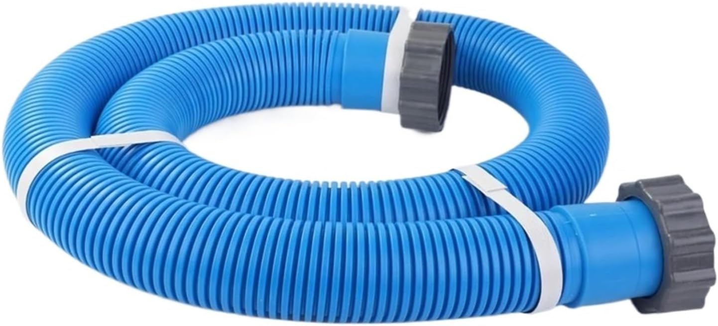 2 Pcs 1.5 Inches 59 Inches Long Pool Pump Hoses with Adapters for Above Ground Pools Accessories