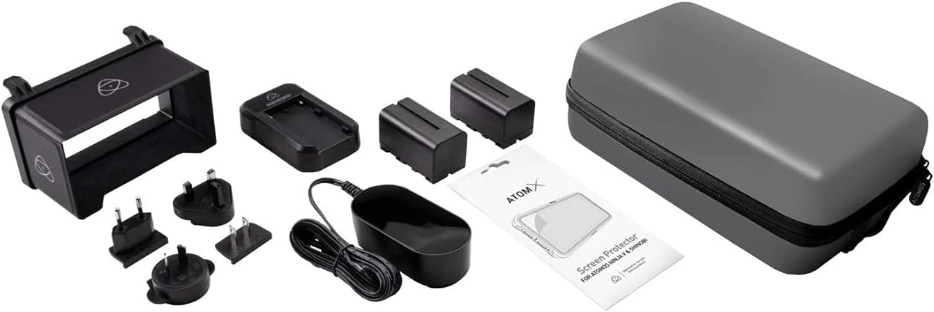 Atomos Ninja 5.2 Touchscreen HDR Monitor-Recorder - 4K Video Recording and Editing Solution - 5.2-inch Display Bundle 5-Inch Accessory Kit (2 Items)