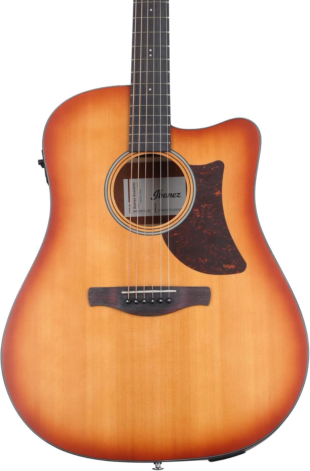 Ibanez AAD50CELBS Advanced Acoustic-electric Guitar - Light Brown Sunburst Open Pore