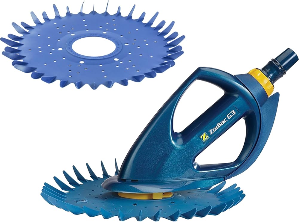 Zodiac Baracuda G3 Kit with Advanced Suction Side Automatic Pool Wall/Floor Cleaner and Additional Finned Disc