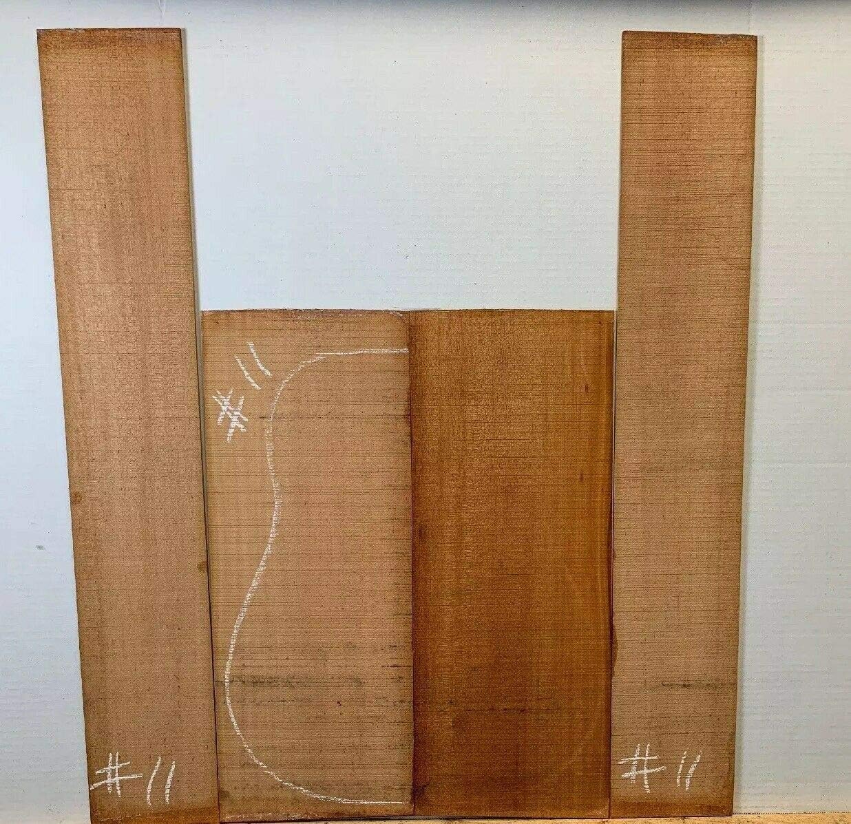 Dreadnought Guitar Back and Sides Set, Best Luthier Tonewood Collection for Guitar Back and Side Set Wood (Honduran Mahogany)