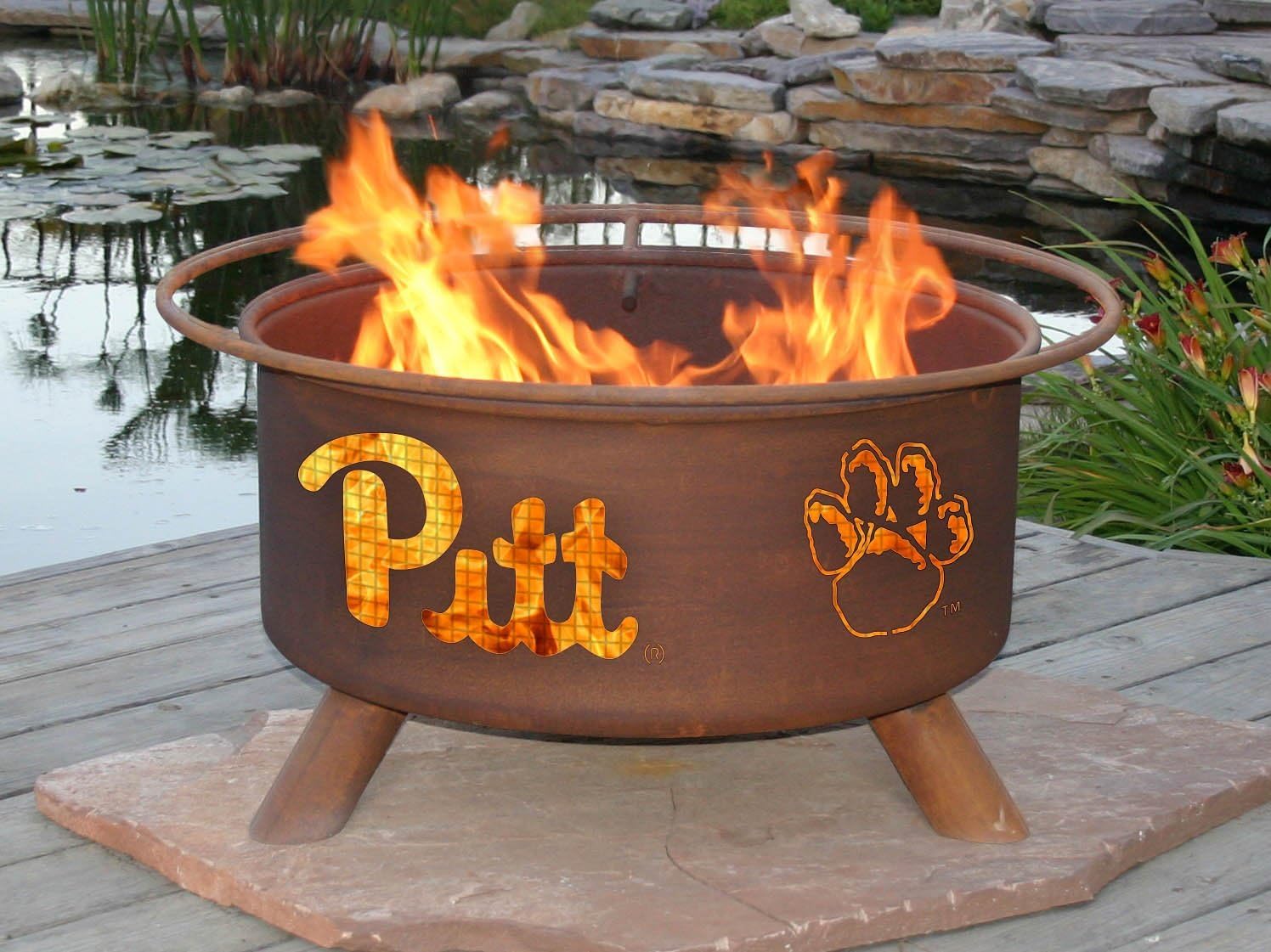 Patina Products F228, 30 Inch University of Pittsburgh Fire Pit