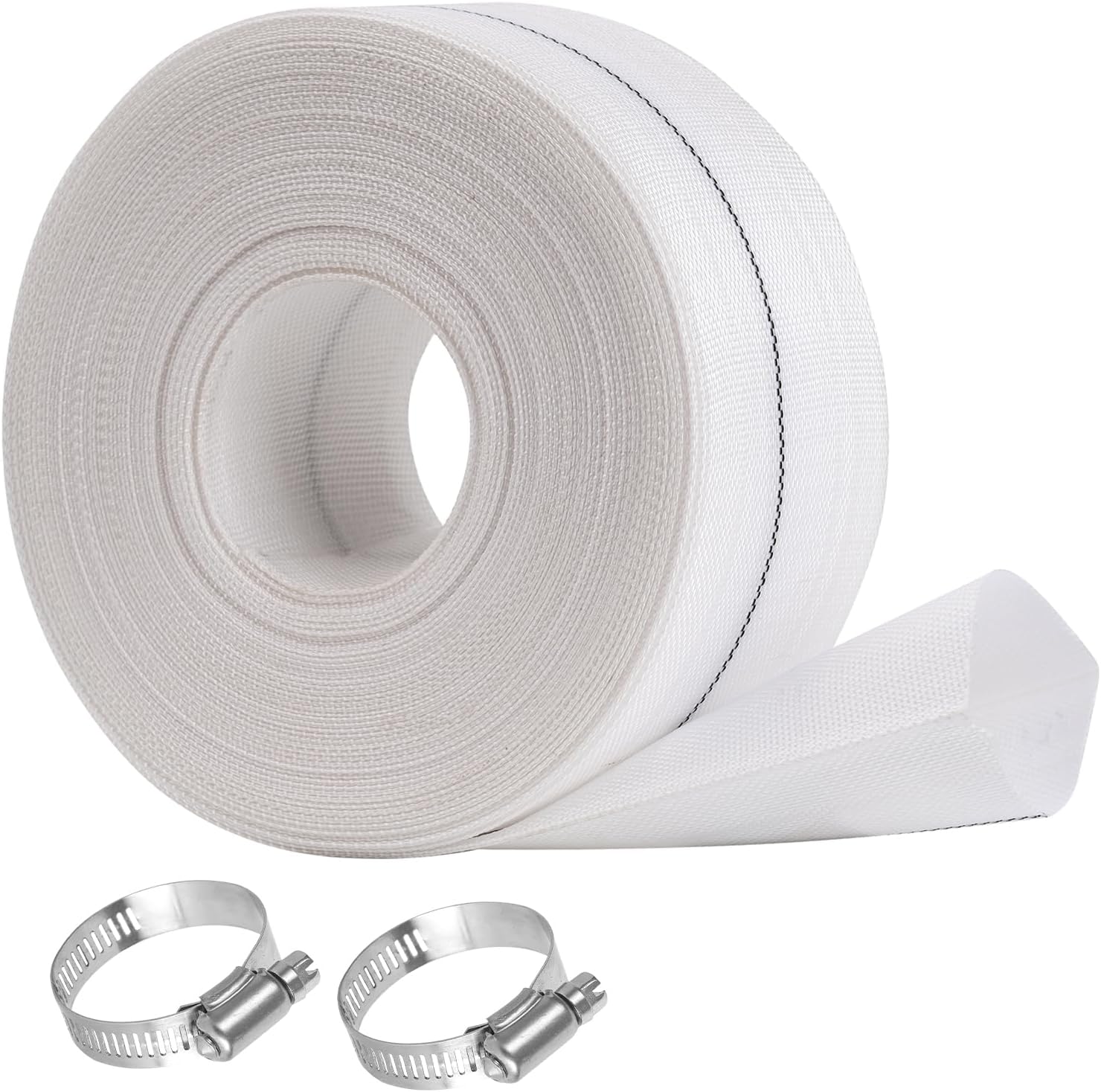 Eastrans 4IN x 100FT Pool Backwash Hose, Heavy Duty Flat Discharge Hose, Weather and Burst Resistant, Best Pool Hoses for Inground Pools, Pool Filter Hose & Pool Drain Hose,6 Bar