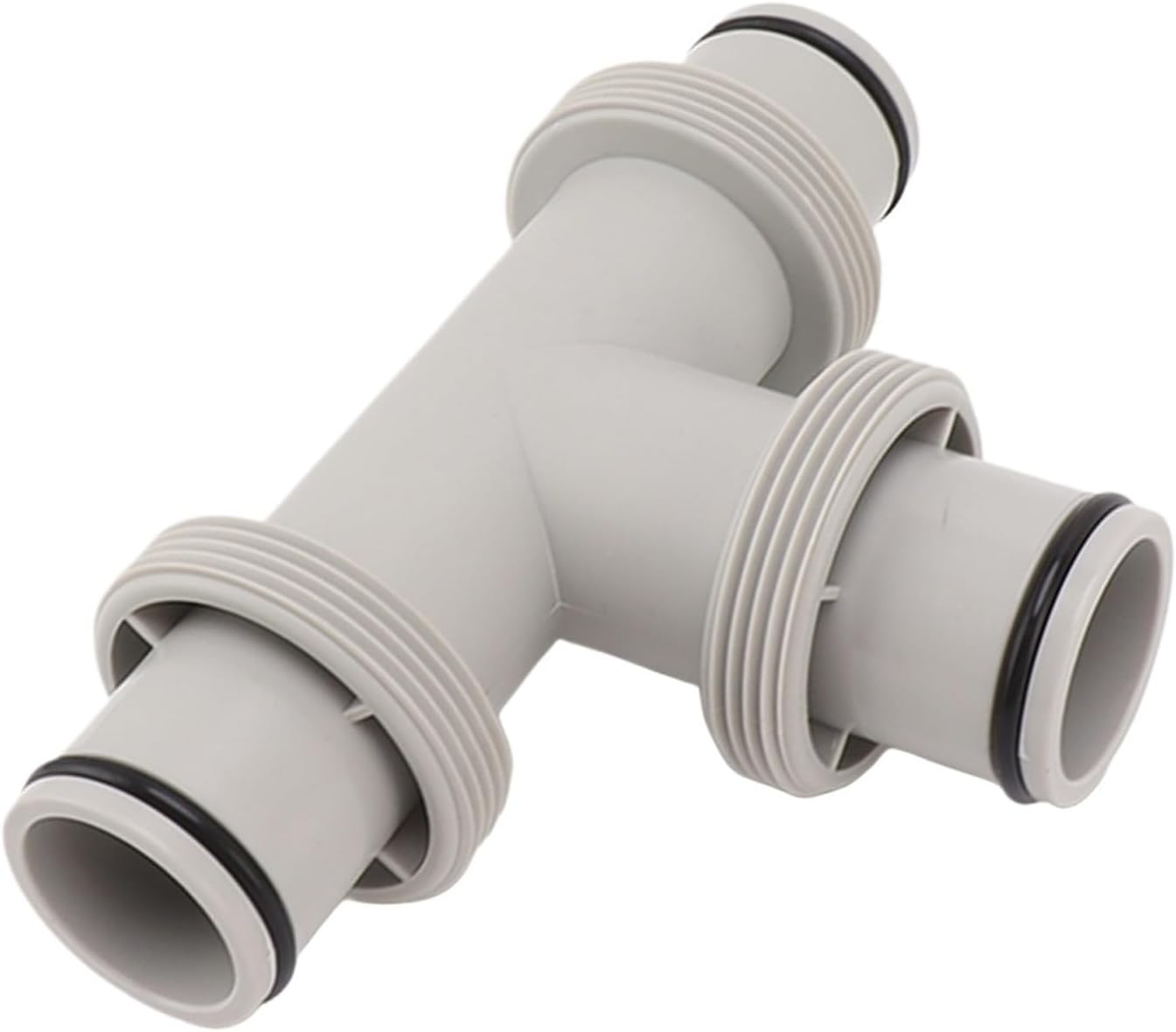 Split Swimming Pool Hose Plunger Valve 1.5/1.25in T Shape Replacement for Filter Circulation System Pump(1.5in to 1.5in)