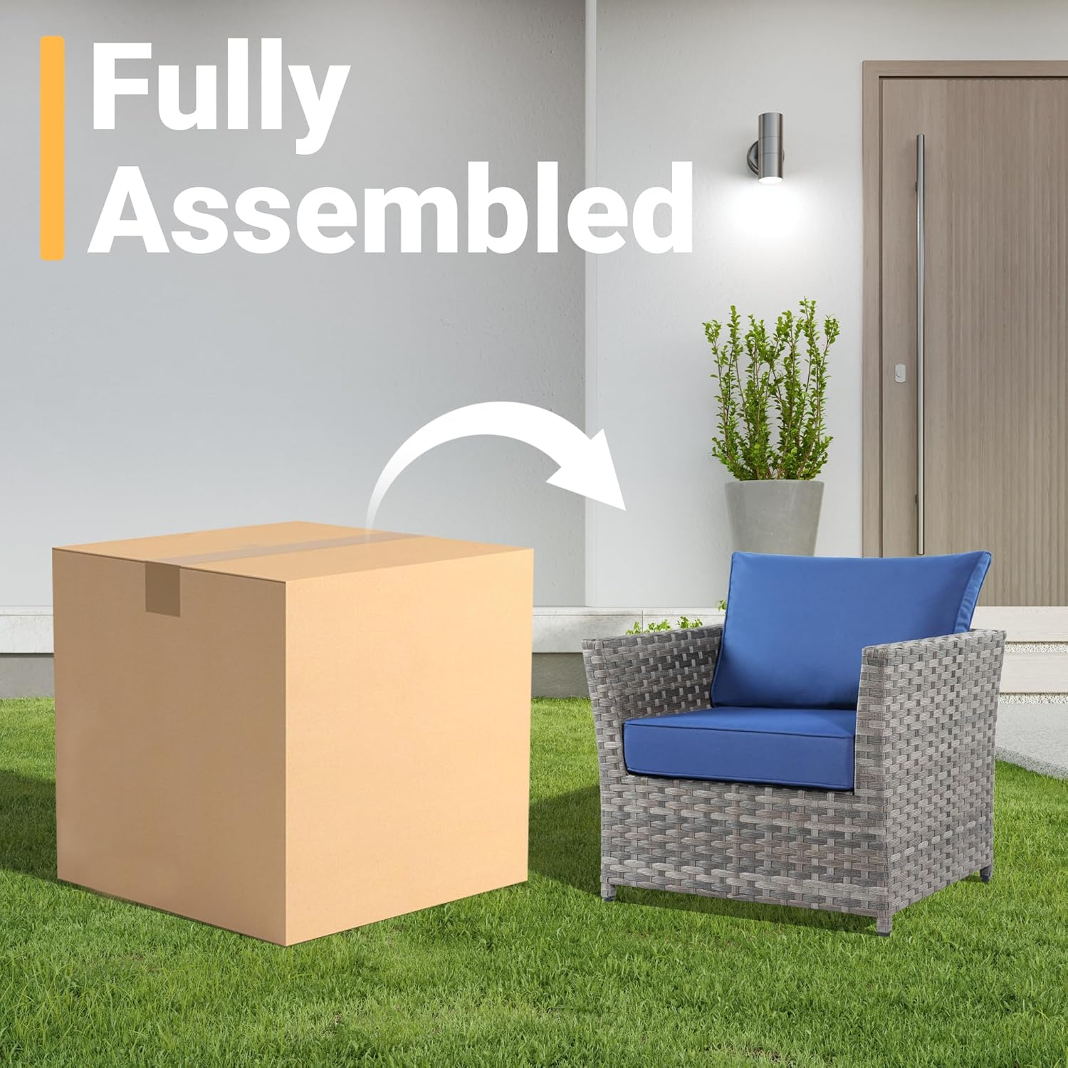 10 Pieces Wicker Patio Furniture Sets Outdoor Furniture Sectional Patio Couches Set 42