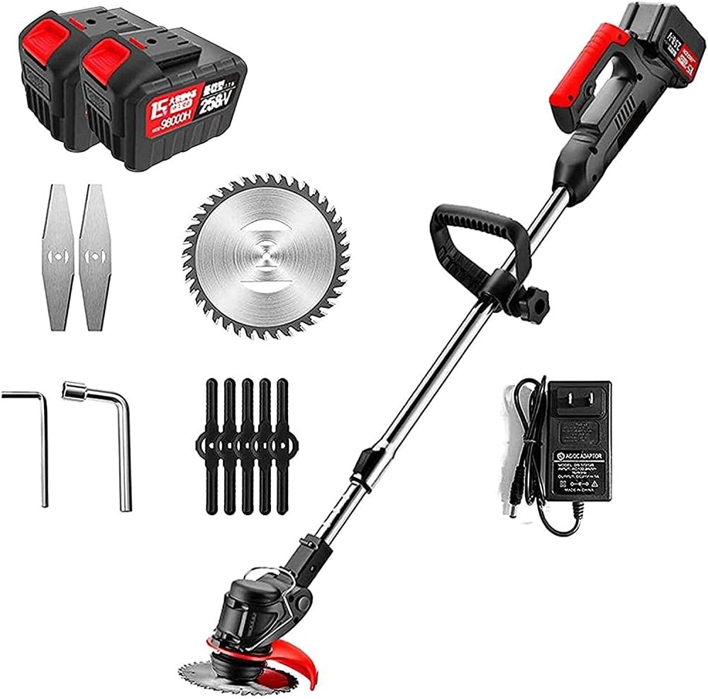 21V Wireless Lithium Lawn Mower - Multi-Function Handheld Trimmer for Home Use