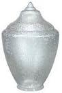 Clear Acrylic Large Acorn Lamp Post Globe with 8 Inch Neck