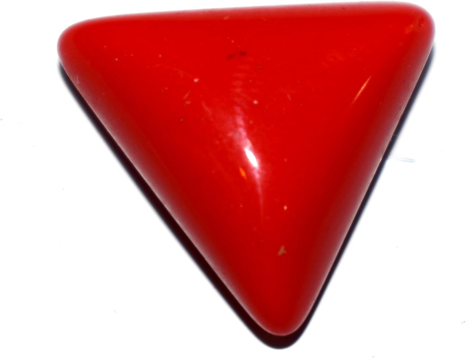 Divya Shakti 11.25 Carat Triangle CORAL Stone (Moonga/Munga Stone) 100% ORIGINAL CERTIFIED HEALING GEMSTONE AAA QUALITY