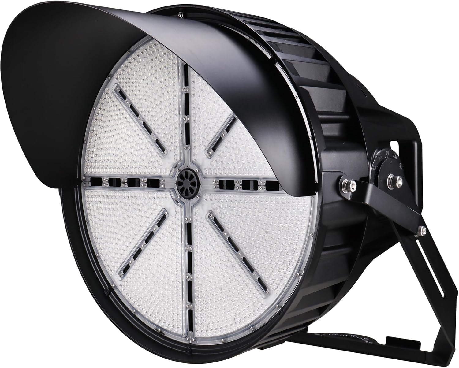 dephen 1200W LED Stadium Lights - 168,000Lumens 5000K Commercial Sportlight, 30 Degree Arena Lamp, 0-10V Dimmable IP65 Outdoor Flood Lighting, 120-277Vac,10KV Surge,Bracket Mount,UL-Listed