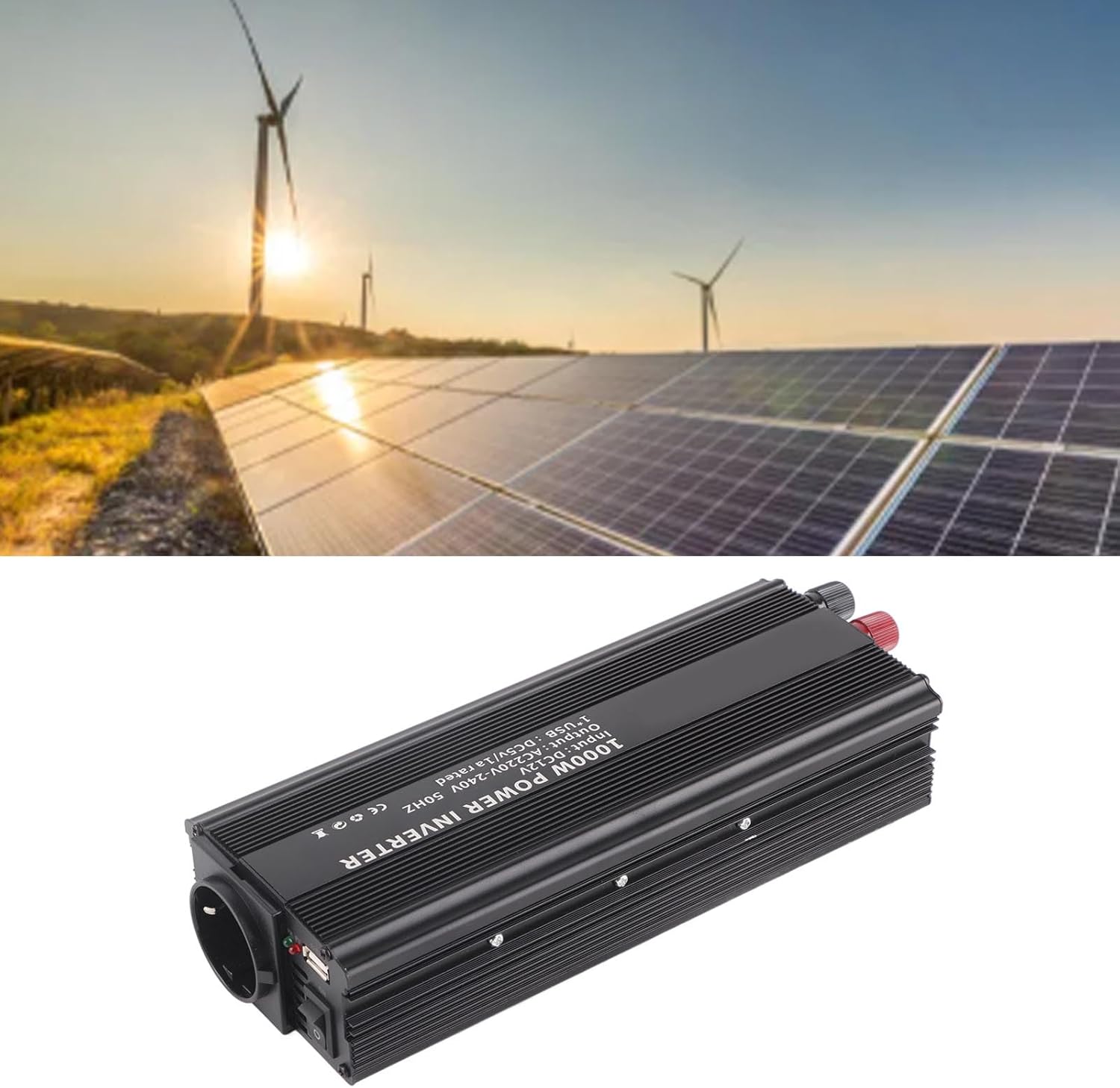 Oumefar 1000w Pure Sine Inverter 12v Converter Power Inverter Power Inverter Correctionwith Solar Panel