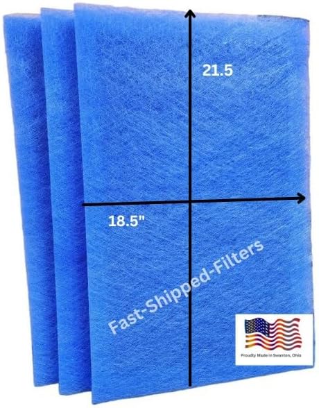 Fast-Shipped-Filters 3 Pack 20x24 Replacement Filter Pads Compatible with MicroPower Guard Air Cleaner 20x24 Refill Blue