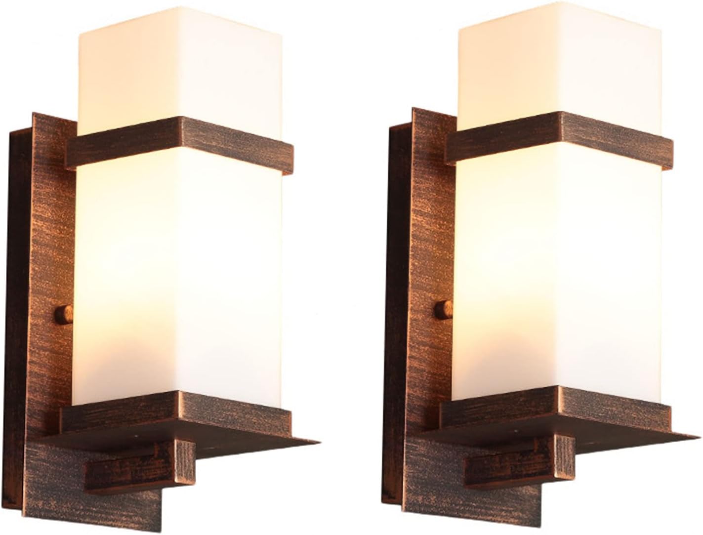 Outdoor Light, Porch Lights Dusk to Dawn Sensor Exterior Light Fixtures Wall Mount Aluminum Outdoor Wall lamp Garage Courtyard for Porch Patio Garage