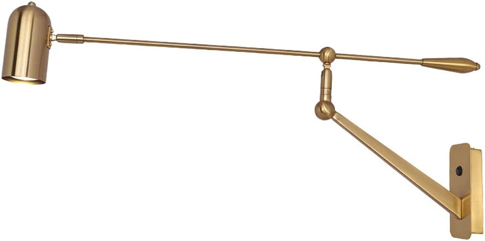 Swing Arm Wall Lamp Adjustable Hardwired Wall Sconce Lighting Folding Telescopic Wall Lamp Reading Light Luminaire Fixture for Home Cafe Bar