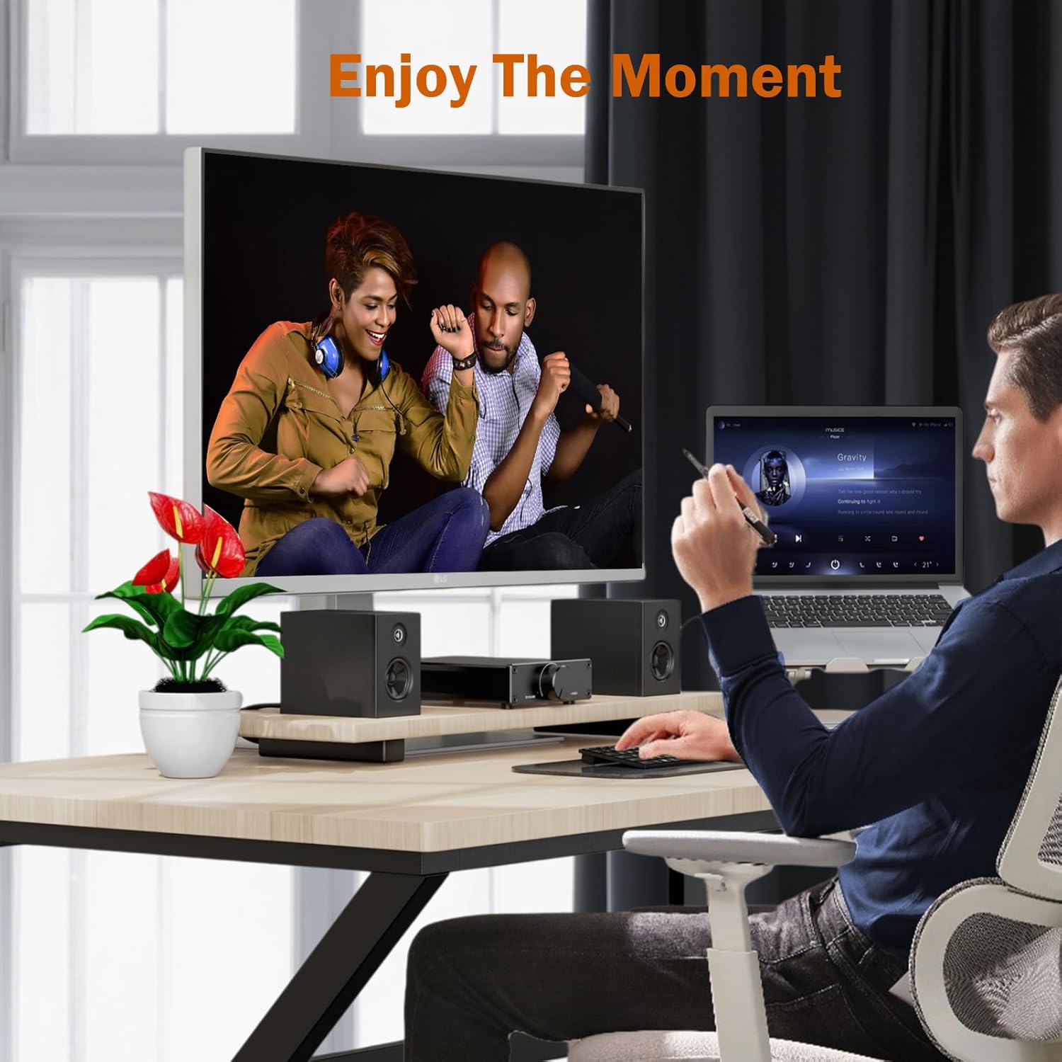 TPA3255 HiFi Class D Power Amplifier, 300W×2 Stereo Amplifier 2 Channel Audio Component with Innovative Heat Dissipation, for Home Theater, Outdoor Setups & Bookshelf Speakers, DC 32V Adapter Included