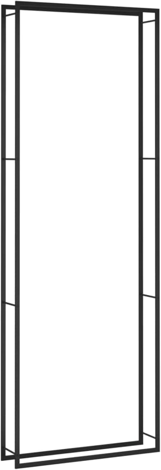 Fire Pits & Outdoor Fireplaces Firewood Rack Matt Black 43.3