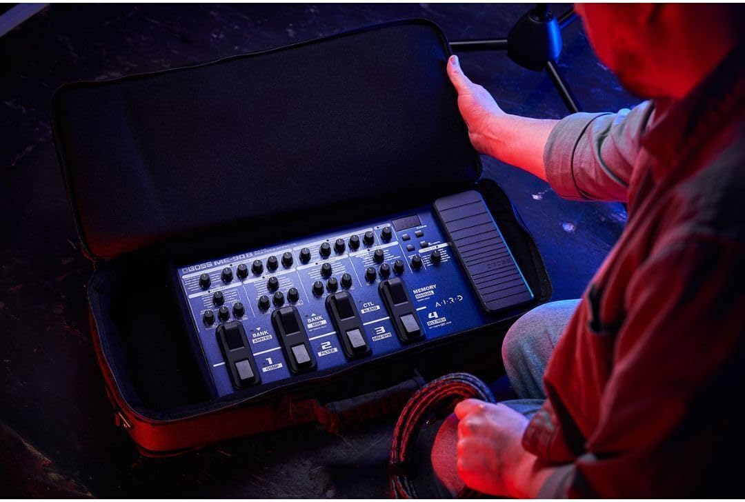 BOSS ME-90B Bass Multi-Effects | All-In-One Bass Processor | 10 Onboard AIRD Amp Models | 61 Effects from the BOSS Bass Effects Library | 8 Multi-Function Footswitches & Redesigned Expression Pedal