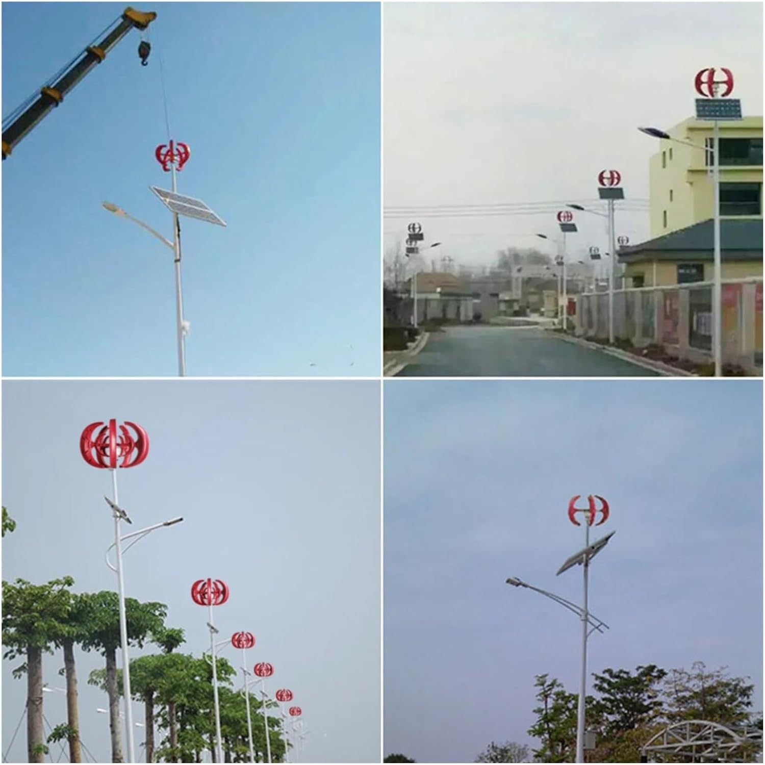 Wind generator, Wind s Generator, 5 Blades DC12V Vertical Axis Wind s Generator Kit For Home Hybrid Systems Streetlight Use,for Home Boat Marine(500W_WITH CONTROLLER)