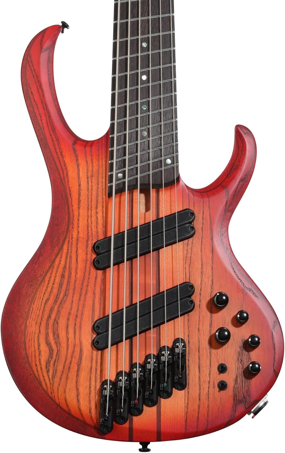 Ibanez Bass Workshop BTB866MS 6-string Electric Bass - Brown Topaz Burst Flat