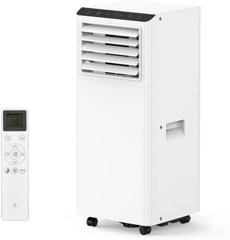 8,000 BTU Portable Air Conditioner, AC Unit Portable for Room up to 350 sq.ft, with Cools/Fan/Dehumidifier, Remote Control, 24H Timer, Bedroom Apartments Office