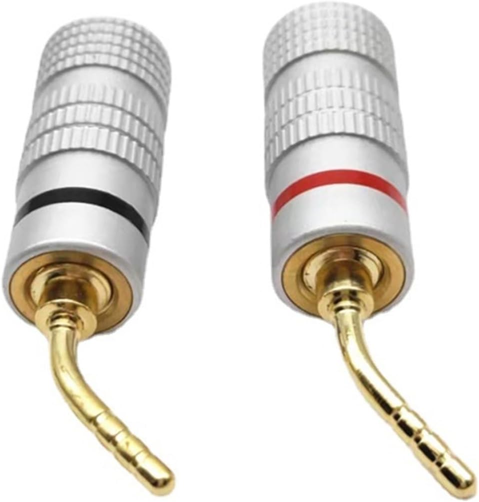 4mm Banana Plugs Speaker/Amplifier Cable Connectors Banana Plugs Audio Jack Speaker Plugs Audio Connector(50 Pieces)