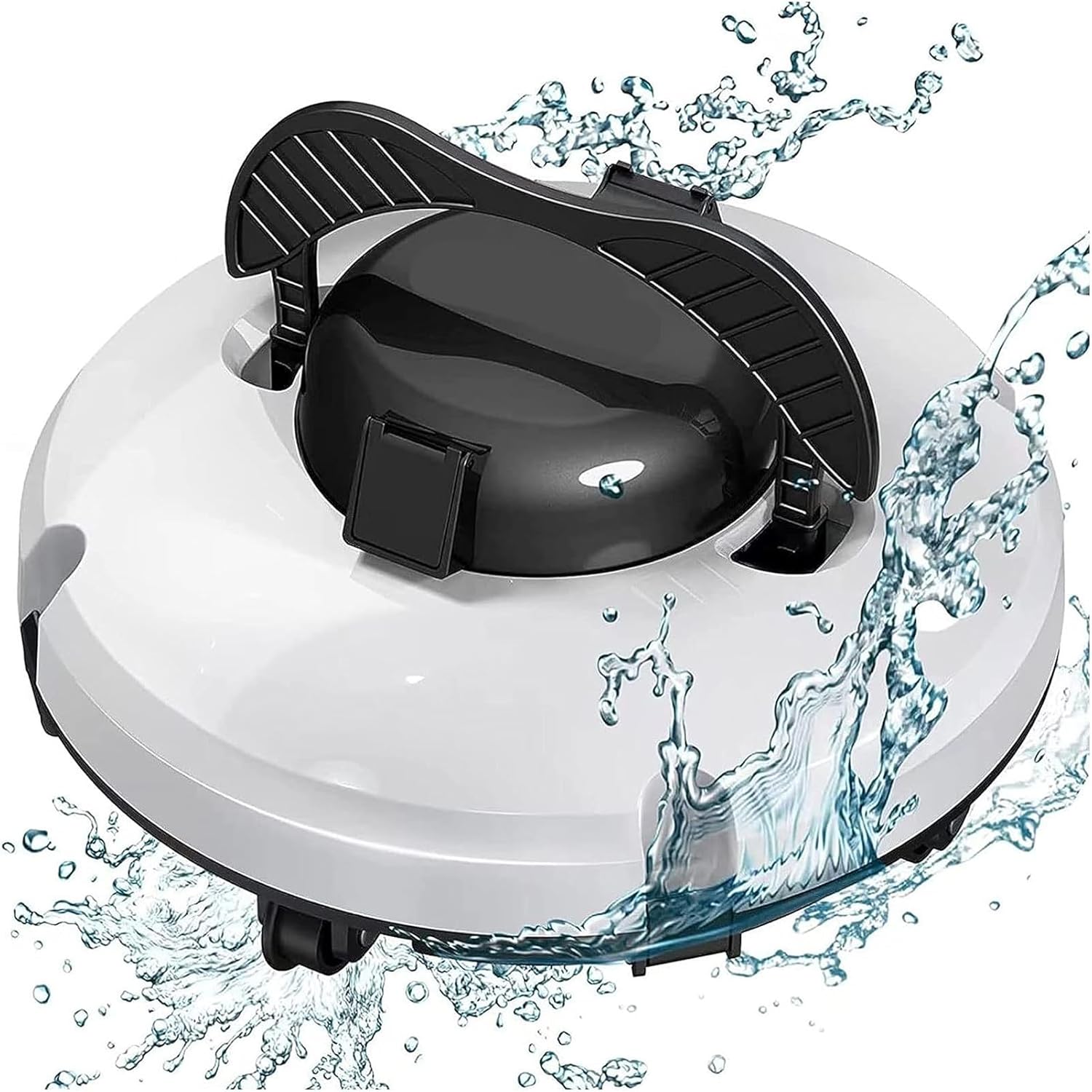 Cordless Automatic Pool Cleaner, 35 Watt Pool Vacuum Cleaner, Lasts 120 Minutes Robotic Pool Cleaner with LED Indicator for Above/Ground Pools