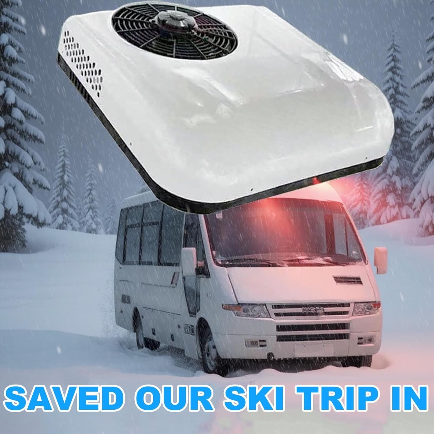 Dc 12v/24v Rv Rooftop Air Conditioner-Only Cooling/Cooling+Heating,850w Motorhome Electric Parking Air Conditioning Fit For Camper Van Truck Excavator Off-Road Vehicle Suv Bus ,WhiteCool+Heat24v