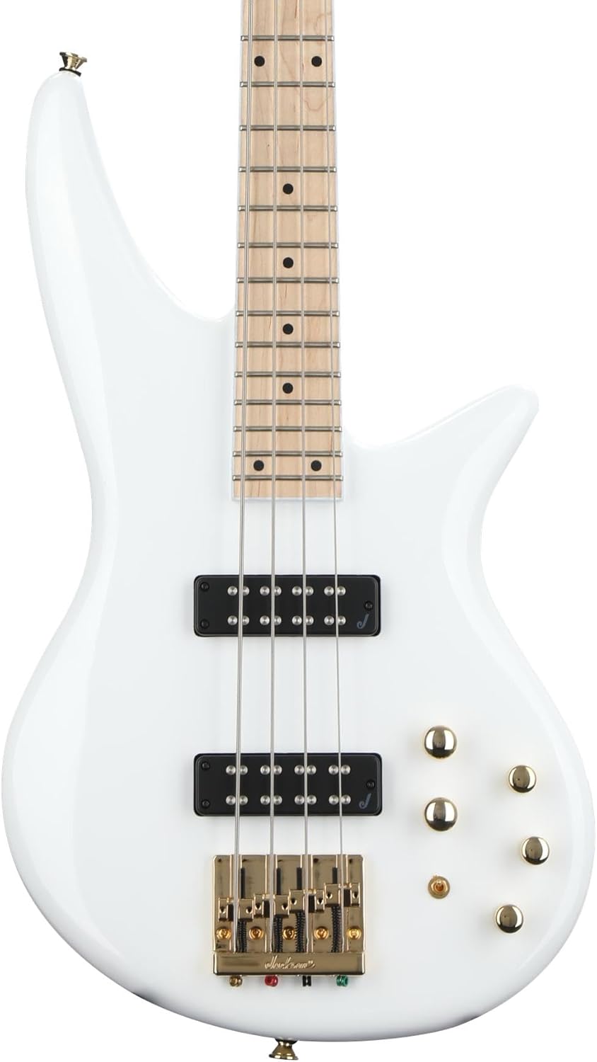 Jackson X Series Spectra Bass SBXM IV, Snow White, Maple Fingerboard