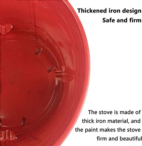 Outdoor Fire Pits Barrel Grill,Outdoor Charcoal Fire Pit,Household Portable Grill,Used for Camping,Picnic,Terrace,Backyard,Garden,Beach,27X23Cm,Blue/Red