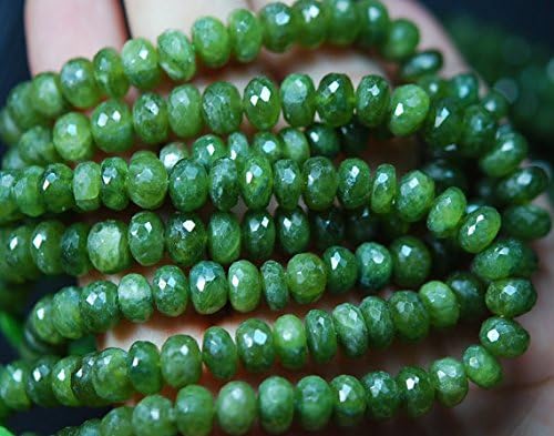 13 inch natural beads strand of 8-9mm faceted rondelle vessonite gemstone beads for DIY jewelry - necklace, bracelet, earring, ring.