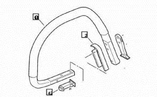 [KIT 30 - C400001171 V456000280 C405000560 C405000570] Echo Aluminum Front Handle Bar Kit CS-590 Timber Wolf, Shindaiwa 591