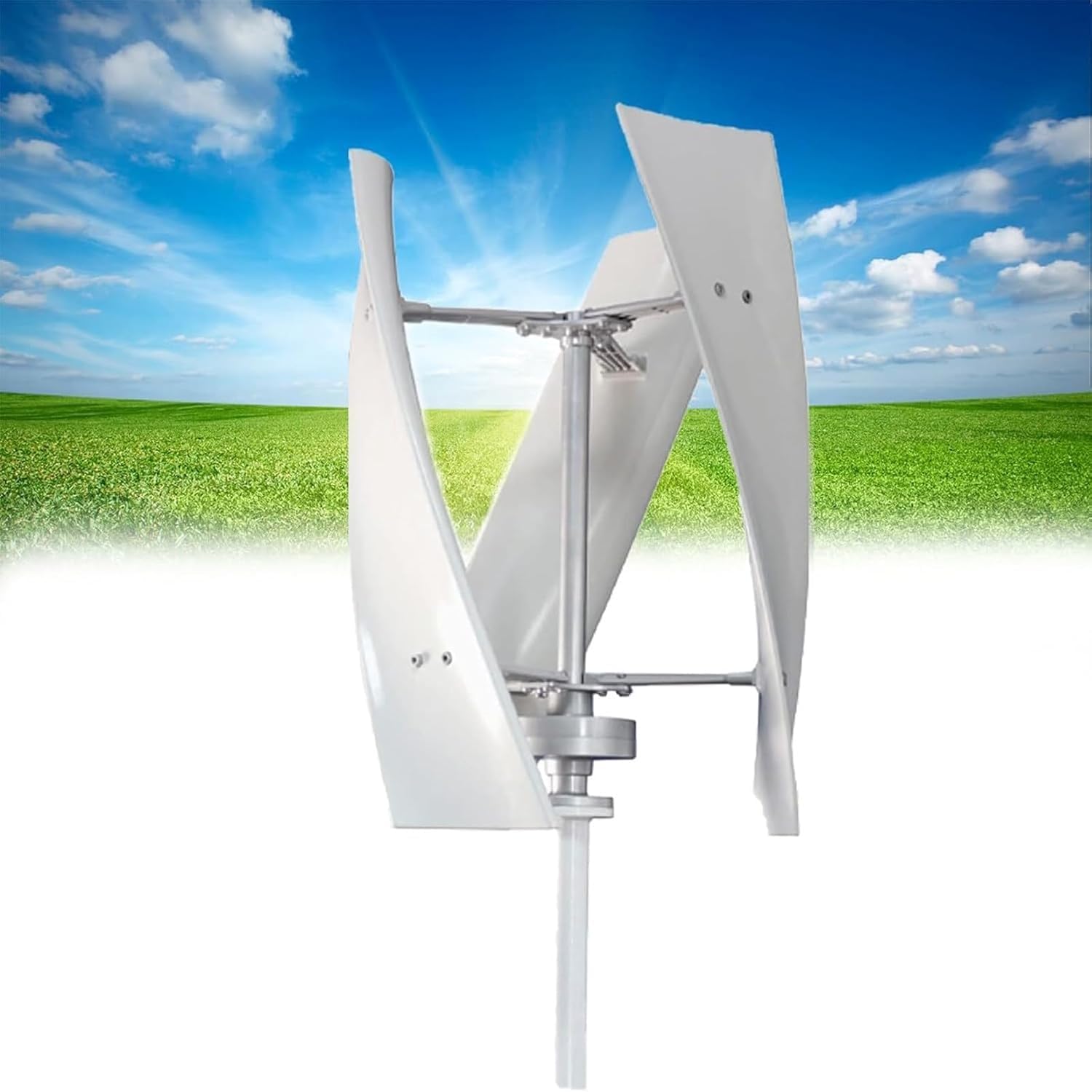 20000W Vertical Wind Turbine Generator Kit - Silent Vertical Axis Design, 12V/24V/48V Magnetic Levitation with MPPT Controller for Home & Street Lighting - 220V/110V, Eco-Friendly Renewable Energ...