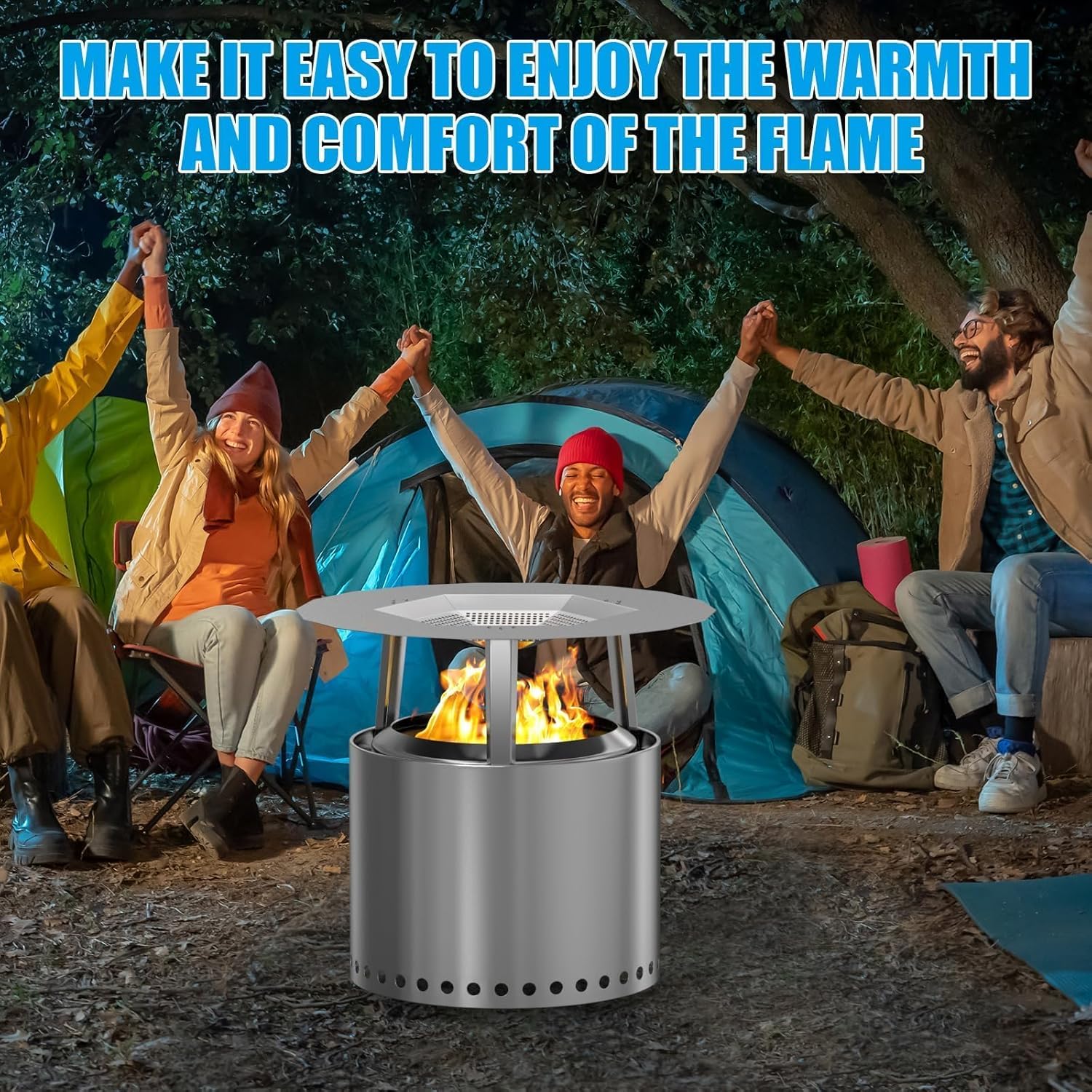 One-Piece Fire Pit Heat Deflector for Solo Stove Bonfire 19.5