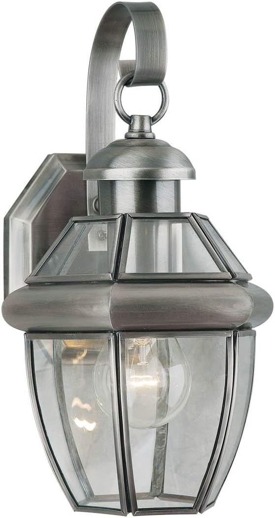 Forte 1101-01-34 One Light Outdoor Lantern, Pewter