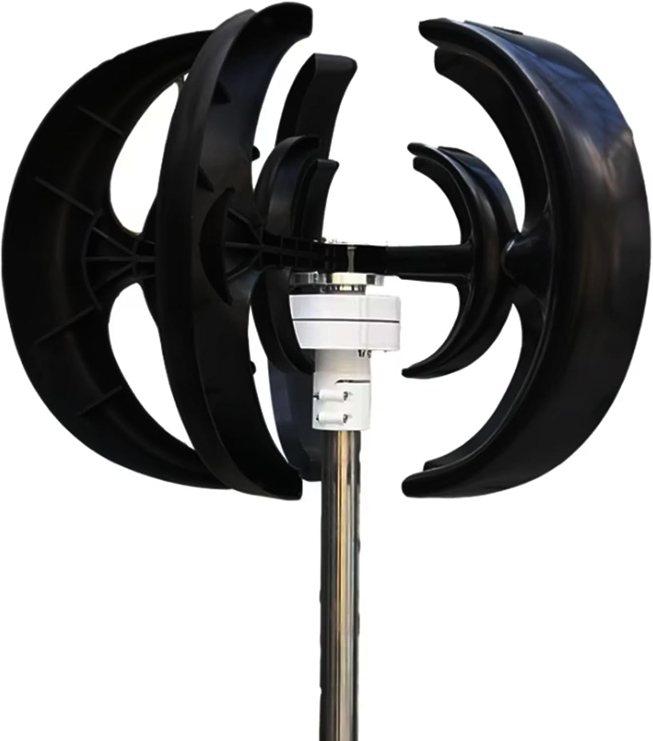 3 Phase Vertical Axis 12000W Wind Turbine Kit, 12V/24V Wind Power Magnetic Levitation Hybrid Wind Turbine Generator 5 Blades Automatic Adjustment for Patio, Boat Cabin