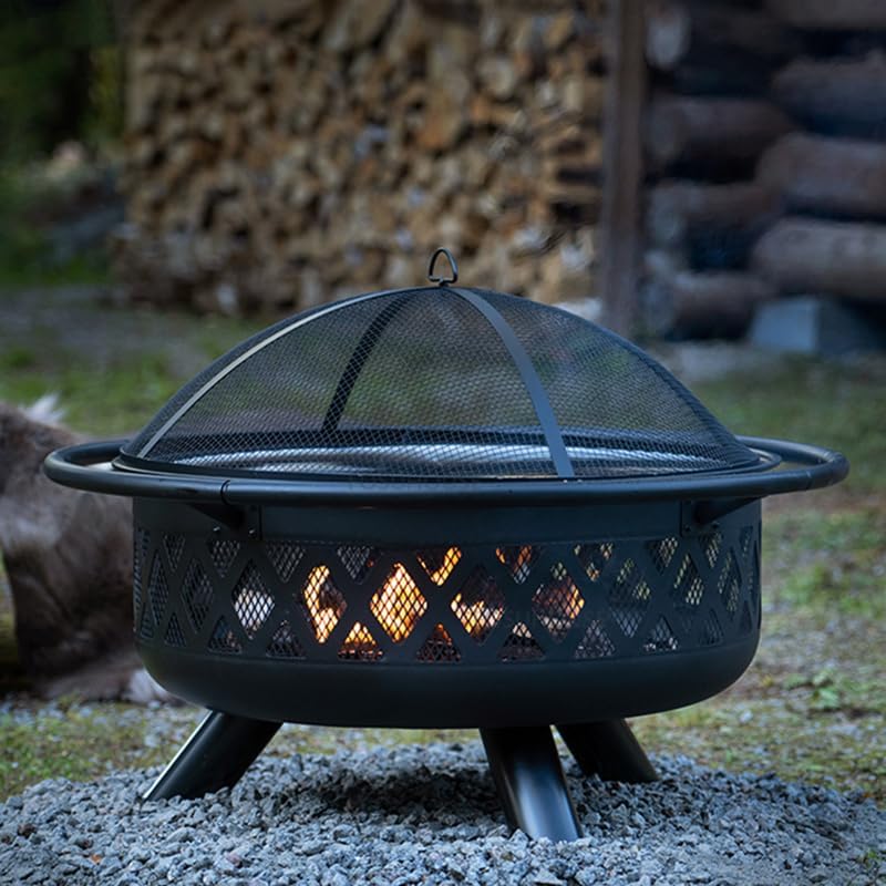 Outdoor Fireplaces Iron Fire Pit for Outdoor Heater Barbecue Charcoal Brazier Creative Camping Braziers Fire Pits