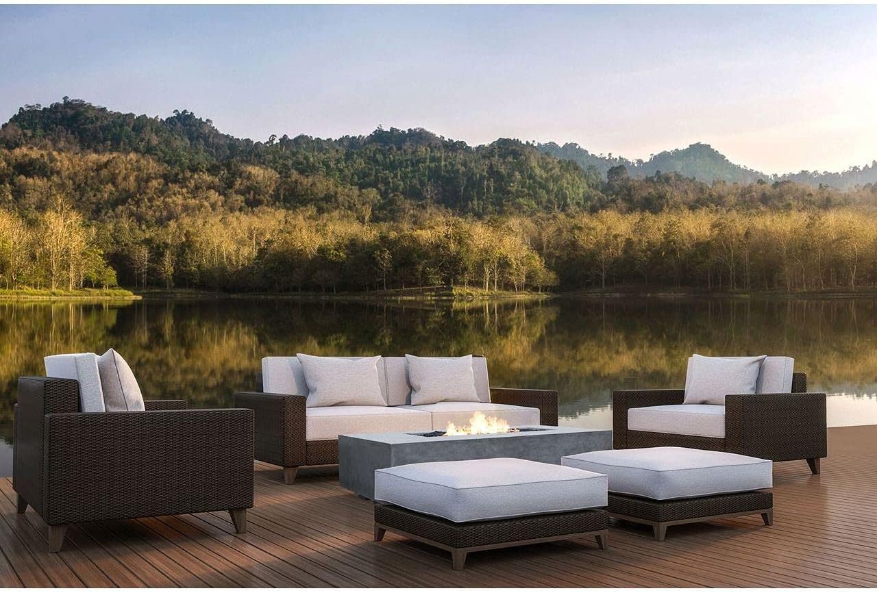 Prism Hardscapes Tavola 8 Fire Table in Natural - NG