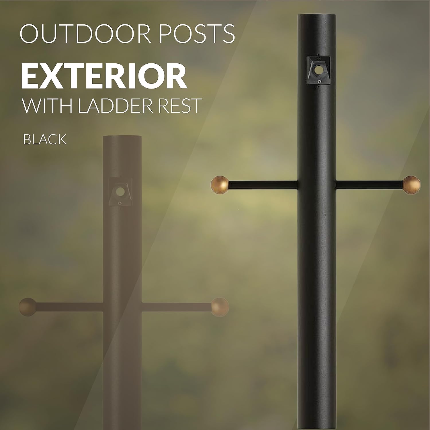 Generation Lighting Traditional Outdoor Lamp Post Black8114-12 | Driveway, Garden, Porch, and Patio Accessory | Outdoor Lighting Product for Outdoor Post Light, Driveway Light, and Deck Post Light