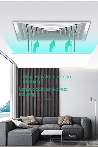 Square Central Air Conditioner Wind Deflector, Anti Direct Air Conditioner Wind Deflector, Air Outlet Baffle, Wind Shield, Wind Shield, White