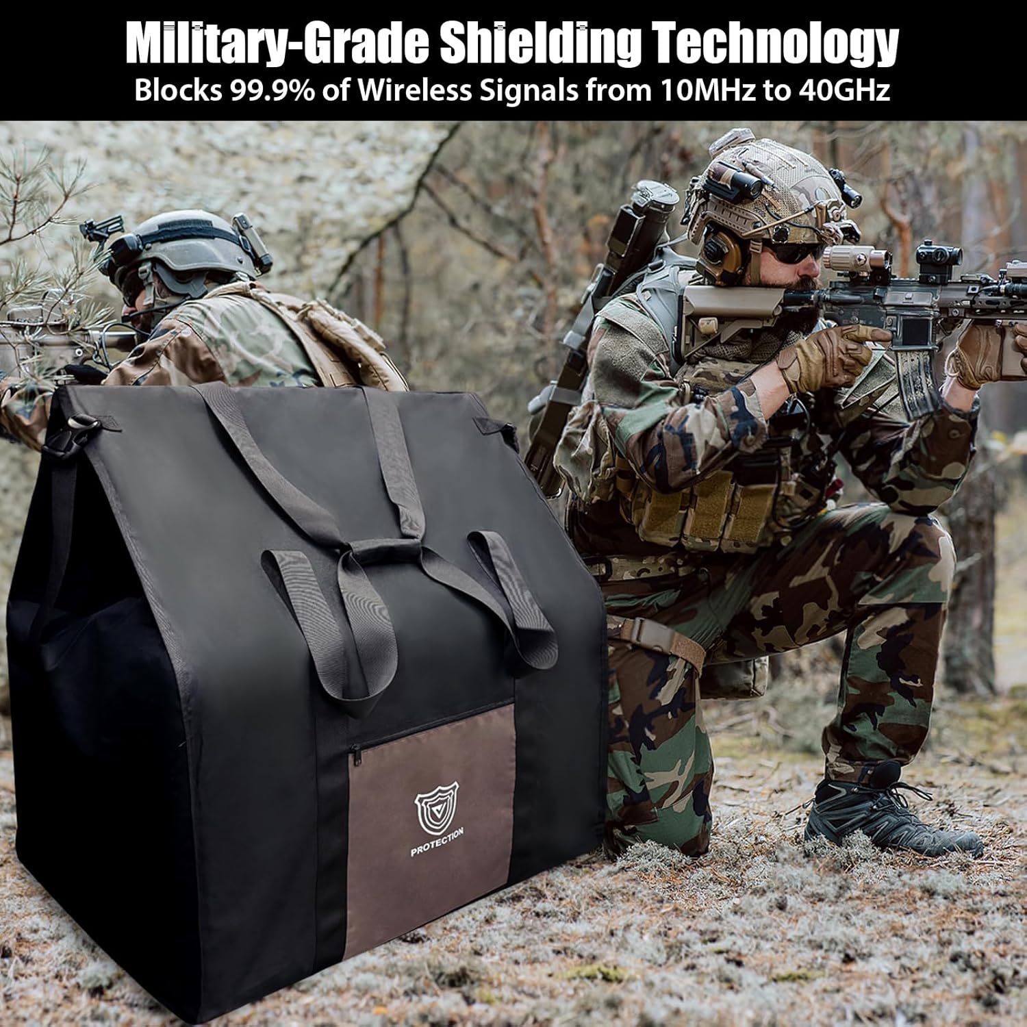 Large Faraday Bag for Generators, Computers & Electronics – Military-Grade EMP & RFID Protection, RF Signal Blocking Cage 30