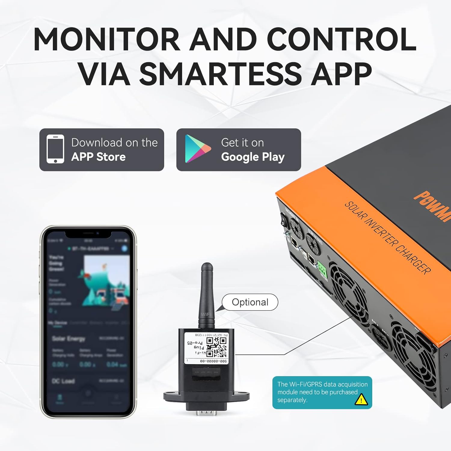 3000W Solar Inverter 24V to 110V,Pure Sine Wave Power Hybrid Inverter 3000 watt Built-in 80A MPPT Charge Controller Max PV Input 4KW 450V, for 24V Lead-Acid/Lithium Battery