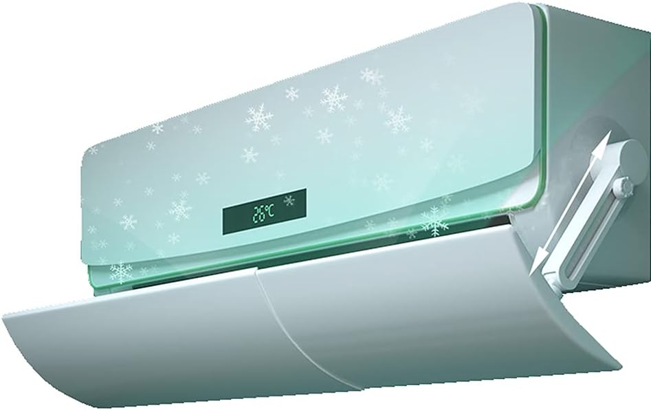 Air Deflector for Air Conditioner, Retractable Imitating Direct Blowing Windshield Air Conditioner Baffle for Home Office