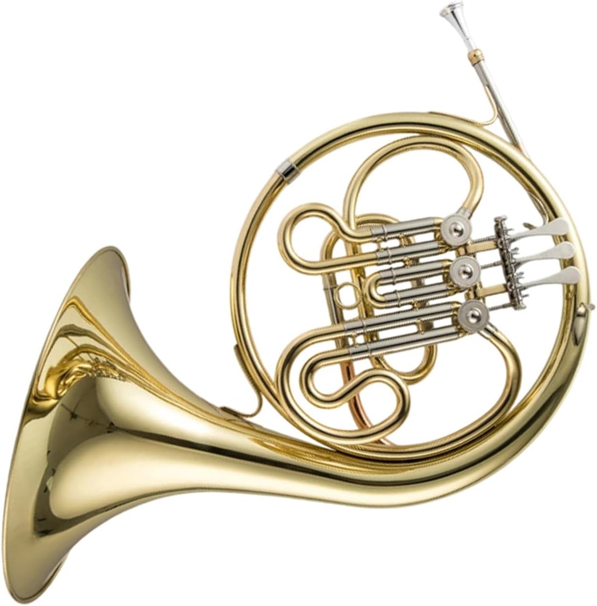 4 Key French Horn Four Key Split Double Row French Horn Instrument Playing In The Key Of B Flat Or F Three Key Single Row(Single row)