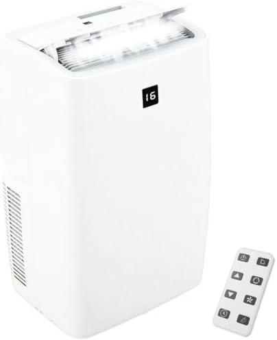 12000 BTU Smart Portable Air Conditioner, Cools Up to 550 Sq.Ft, 4 Modes, Quiet Operation Portable AC Unit with Remote Control, 24Hrs Timer, Ideal for Home,Office,and Dorms