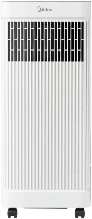 Midea 6,000 BTU DOE Smart Portable Air Conditioner, for spaces up to 250 sq. ft., 870 watts, 3-in-1 comfort: Air Conditioning, Fan, and Dehumidifier, Built-in Wheels - MAP06S1JWT-B