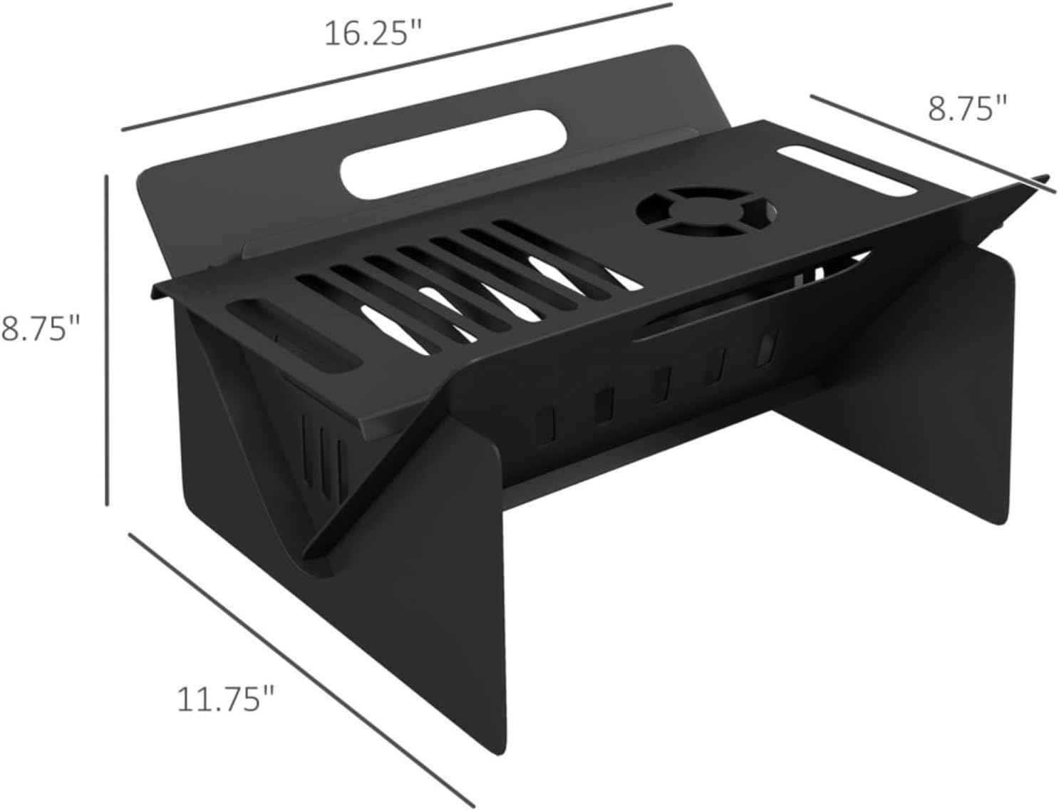 3-in-1 Portable Fire Pit, Stove, Coffee Table, Wood Burning Firepit with Carrying Bag and Quick Assembly for Camping, Bonfire, Picnic, Backyard, Patio