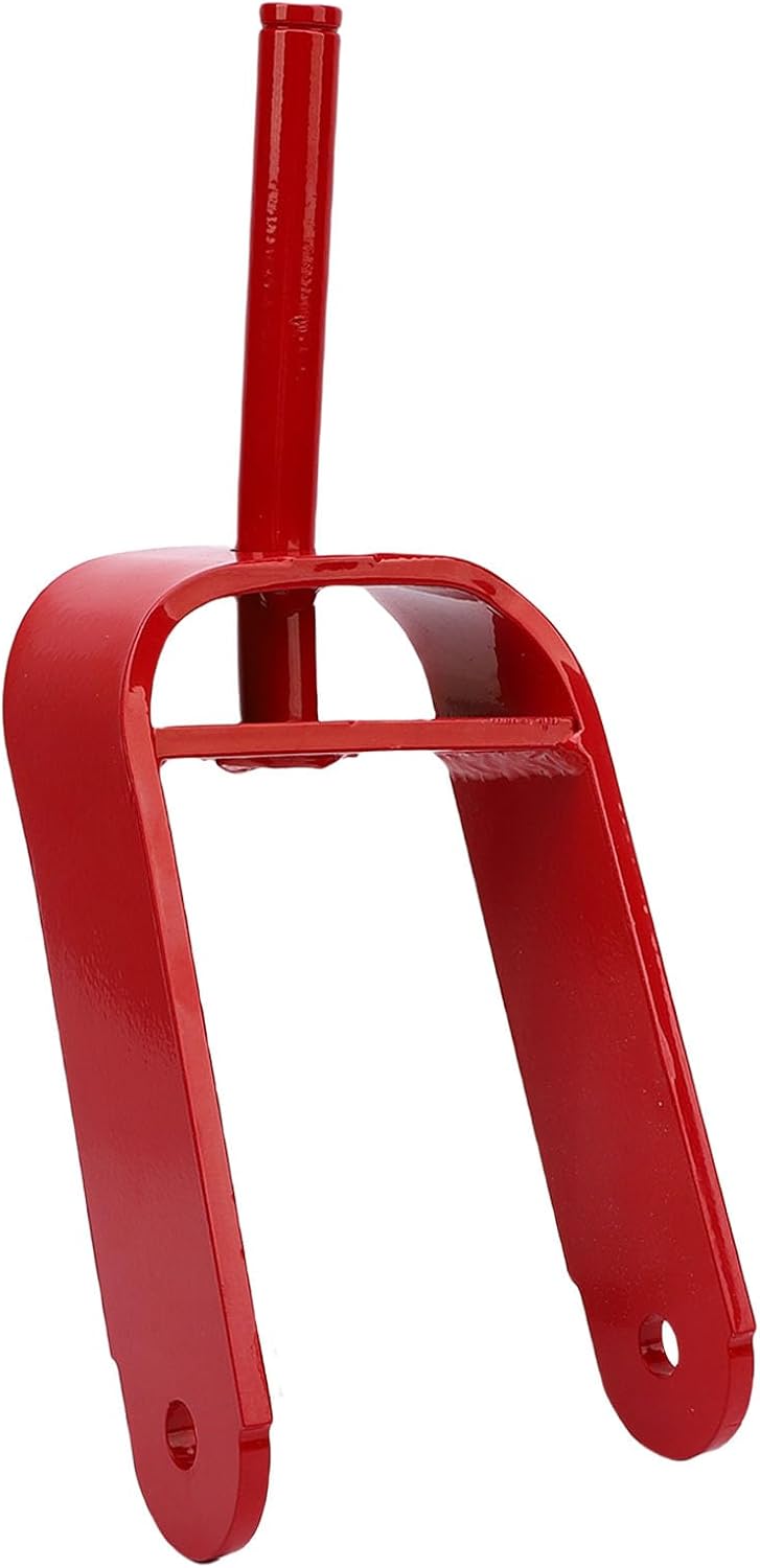 Caster Fork Replacement, Durable Red Steel Yoke Compatible with Zero Turn Mower Types 74330 74325 74425 74433 for Smooth and Stable Lawn Cutting